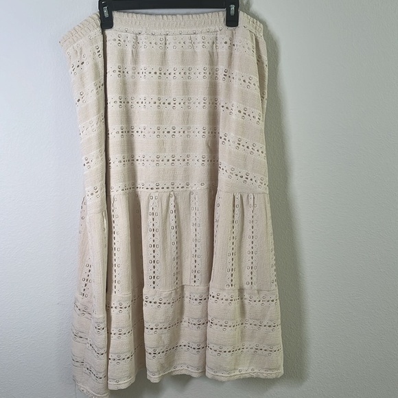 Cato Boho Midi Tiered Skirt Size 22 24 - Picture 5 of 5